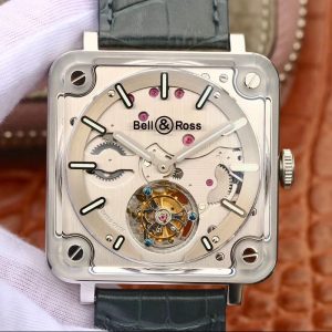 Bell Ross BR-X2 Tourbillon Stainless Steel Brushed Dial Replica Watch - UK Replica