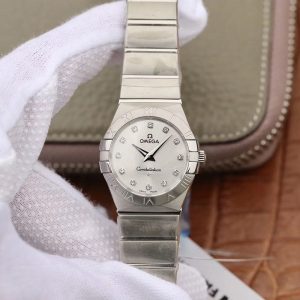 Omega Constellation Ladies 123.10.27.60.55.001 TW Factory Silver Dial Replica Watch - UK Replica