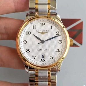 Longines Master Collection KZ Factory White Textured Dial Replica Watch- UK Replica