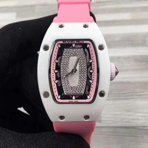Richard Mille RM07 Ladies Pink Dial with Diamonds Replica Watch - UK Replica
