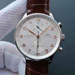 IWC Portugieser Chronograph IW371445 ZF Factory White Dial Replica Watch - UK Replica