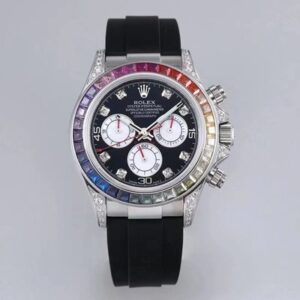 Rolex Daytona 116599RBOW BL Factory Black Dial Replica Watch