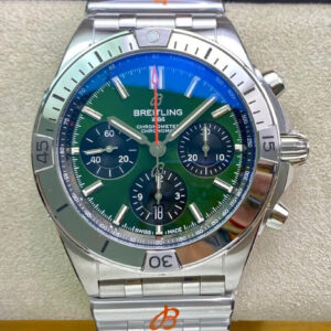 Breitling Chronomat AB01343A1L1A1 GF Factory Green Dial Replica Watch