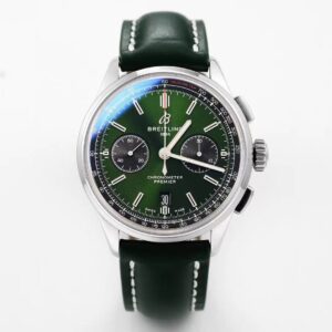 Breitling Premier B01 Chronograph AB0118A11L1X1 GF Factory V2 Green Dial Replica Watch