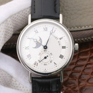 Breguet Classique Moonphase 4396 Stainless Steel White Dial Replica Watch