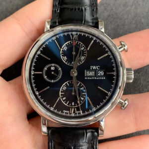 IWC Portofino IW391008 ZF Factory Stainless Steel Black Dial Replica Watch