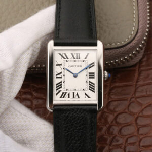 Cartier Tank WSTA0028 K11 Factory White Dial Replica Watch