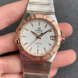 Omega Constellation 123.20.38.21.02.007 VS Factory Rose Gold Replica Watch
