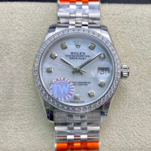 Rolex Datejust M278384RBR-0008 TW Factory Diamond Bezel Replica Watch