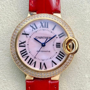 Ballon Bleu De Cartier 33MM WJBB0033 3K Factory Diamond Bezel Replica Watch