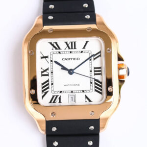 Cartier Santos WGSA0007 GF Factory V2 Rose Gold Case Replica Watch