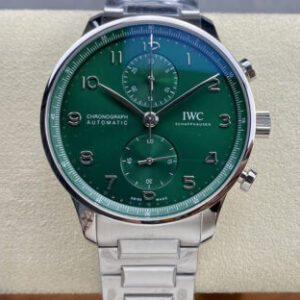 IWC Portugieser IW371615 ZF Factory Green Dial Replica Watch