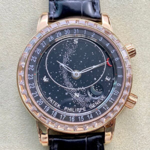 Patek Philippe Grand Complications 6104R-001 AI Factory Sky Moon Rose Gold Replica Watch