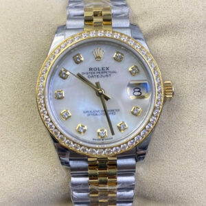 Rolex Datejust M278383RBR-0028 31MM EW Factory Diamond Bezel Replica Watch
