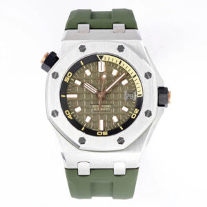 Audemars Piguet Royal Oak Offshore 15720ST.OO.A052CA.01 ZF Factory Green Strap Replica Watch