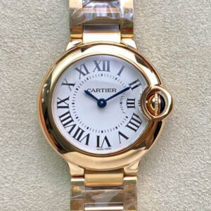 Ballon Bleu De Cartier 28MM WGBB0007 V6 Factory Rose Gold Replica Watch