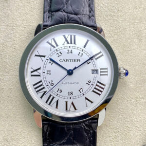 RONDE DE CARTIER W6701010 AF Factory Leather Strap Replica Watch