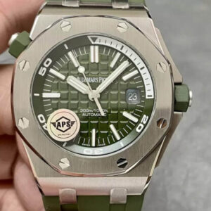 Audemars Piguet Royal Oak Offshore 15710ST.OO.A052CA.01 APS Factory Green Dial Replica Watch