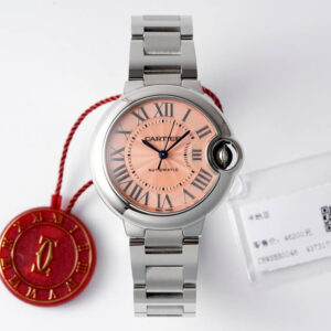Ballon Bleu De Cartier WSBB0046 33MM AF Factory Pink Dial Replica Watch