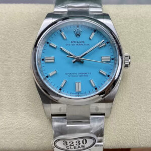 Rolex Oyster Perpetual M126000-0006 36MM Clean Factory Turquoise Blue Dial Replica Watch