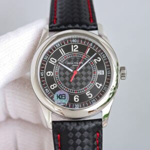Patek Philippe Calatrava 6007G-010 GS Factory Black Dial Replica Watch