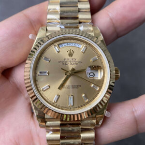 Rolex Day Date M228238-0005 GM Factory V2 Gold Dial Replica Watch