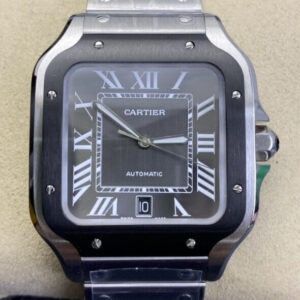 Cartier Santos WSSA0037 BV Factory Gray Dial Replica Watch